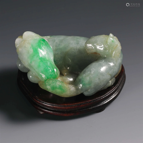 China Qing Dynasty horse made of emerald