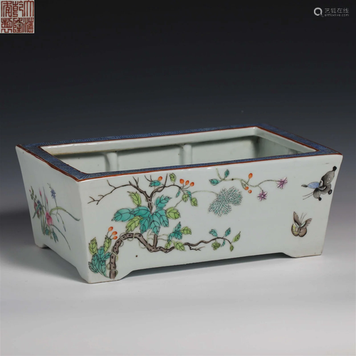 China Qing Dynasty pastel washed