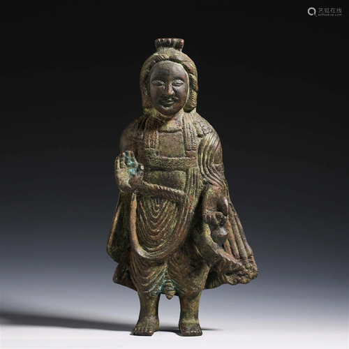 China Liao Dynasty bronze statue