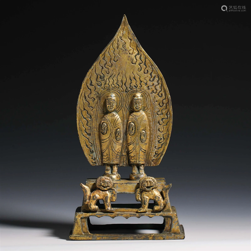 China Tang Dynasty bronze Buddha statue