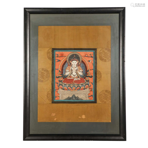 China Qing Dynasty thangka