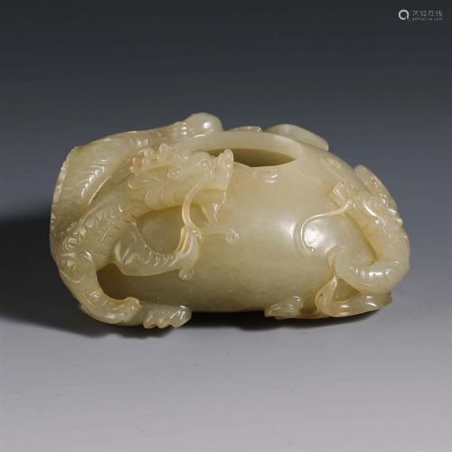 China Qing Dynasty jade water bowl