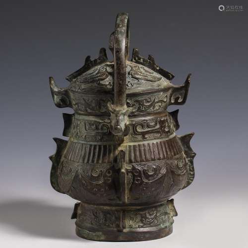 China Han Dynasty Bronze Gui utensils