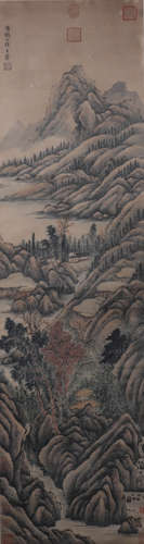 Chinese Landscape Painting, Wang Meng Mark