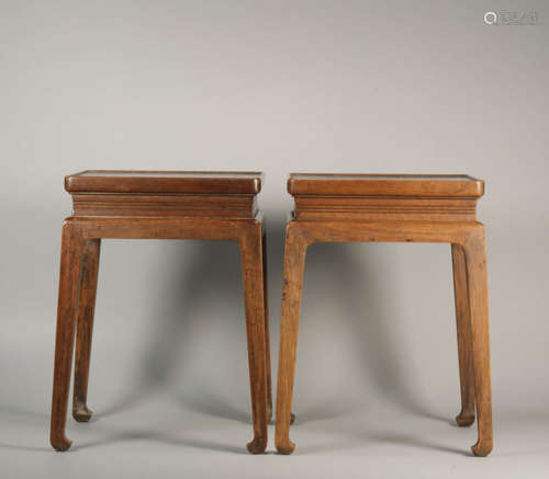 Pair Of Huanghuali Tables