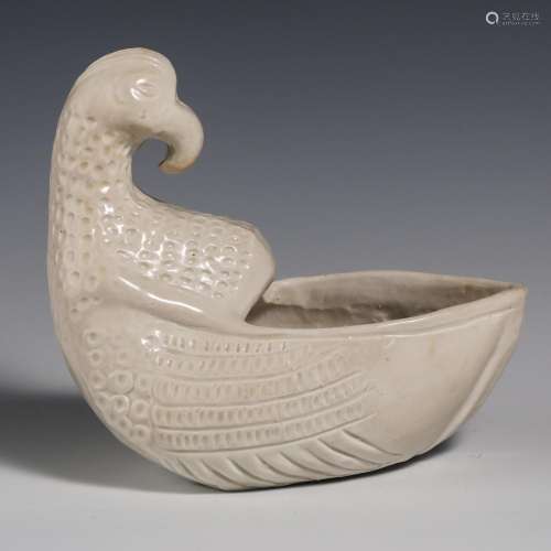 China Song Dynasty Ding kiln bird shaped wash