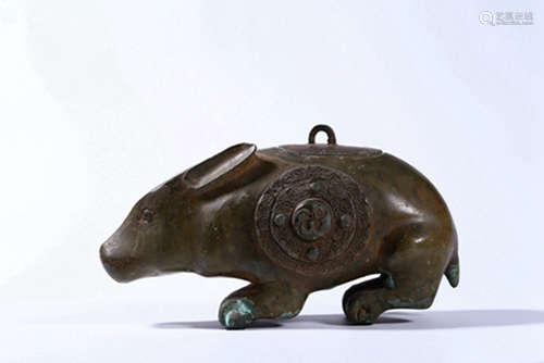 Bronze Rabbit Censer