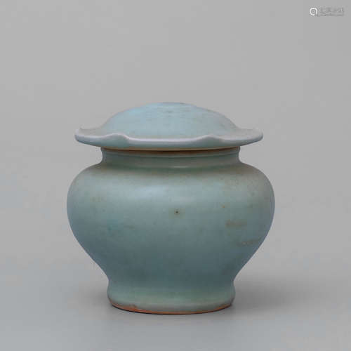 Longquan Lotus Leaf Jar And Cover