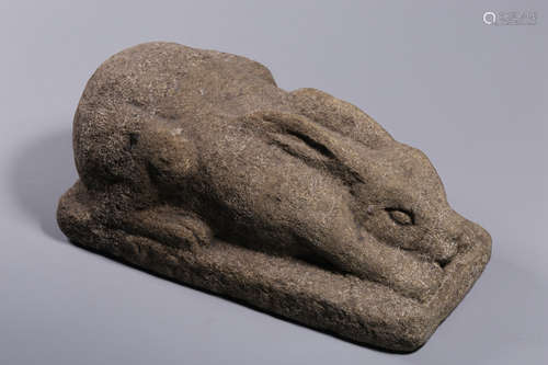 Green Stone Rabbit Boulder