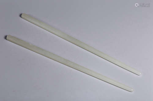 Khotan White Jade Chopsticks