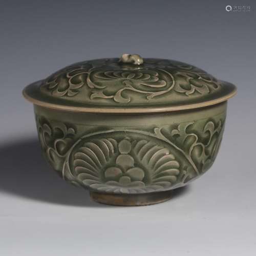 China Song Dynasty Yaozhou kiln bowl with lid