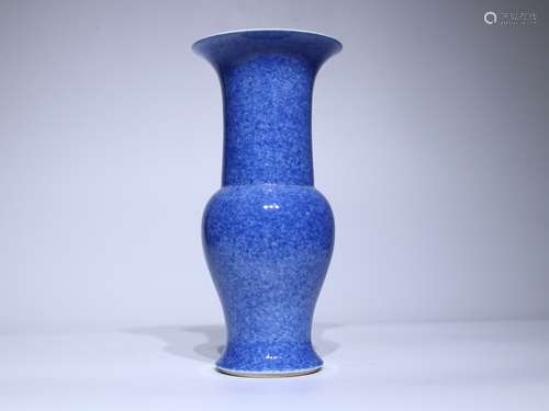 Snow Blue Gu Vase