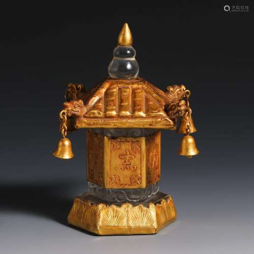 China Liao Dynasty Crystal relic tower