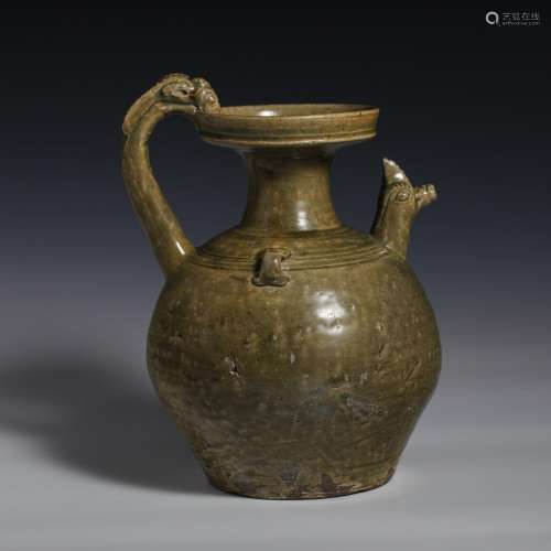 China Liao Dynasty Cockscomb shaped pot