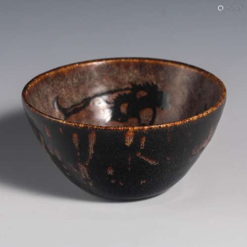 China Song Dynasty Jizhou kiln bowl