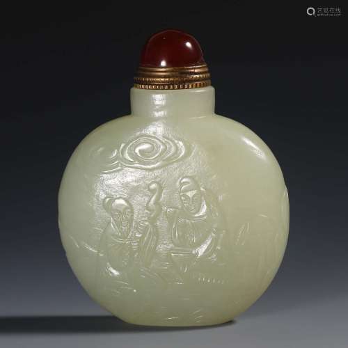 China Qing Dynasty Jade snuff bottle