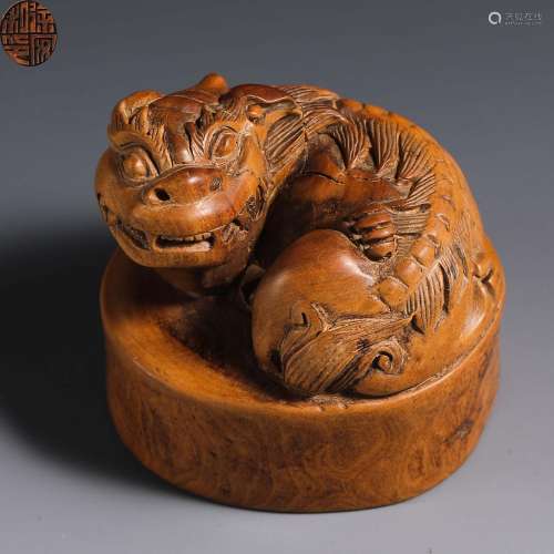 China Qing Dynasty Animal button seal