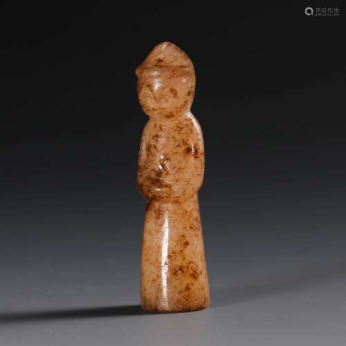 China Han Dynasty Jade Dancer