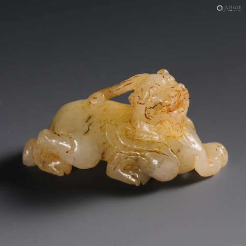 China Han Dynasty Jade Beast