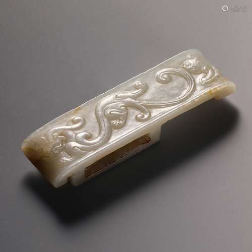 China Qing Dynasty Jade sword ornament