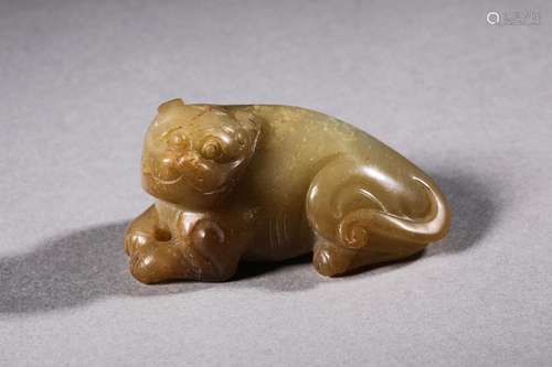 China Yuan Dynasty Jade Beast