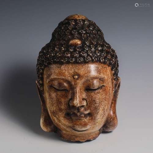 China Qing Dynasty Buddha head