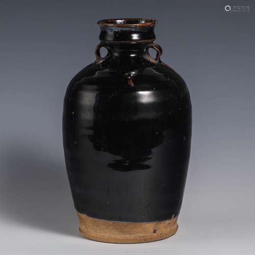 China Song Dynasty black glaze jar