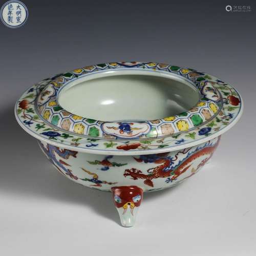 China Ming Dynasty five colors washed