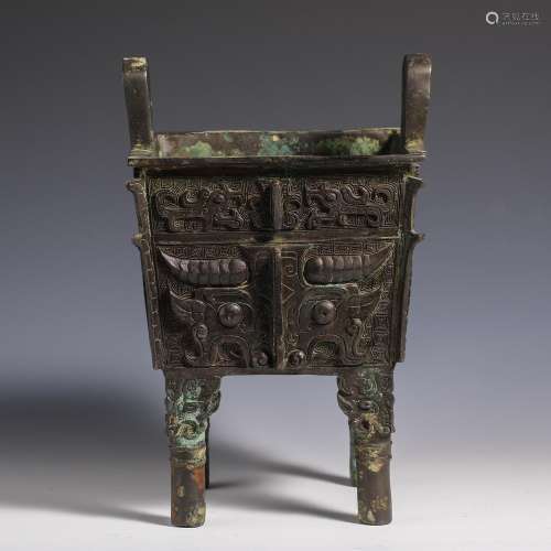 China Han Dynasty bronze tripod