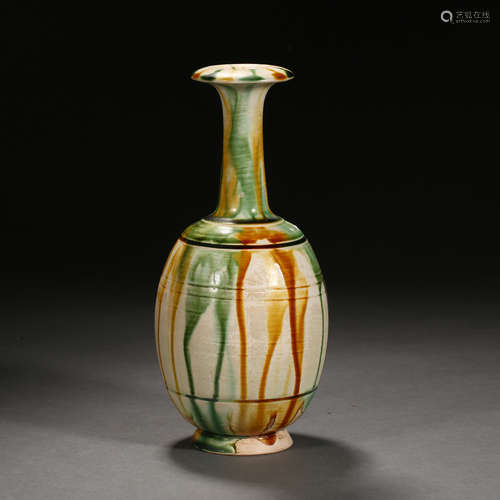 Tang Dynasty of China,Three-Colour Bottle