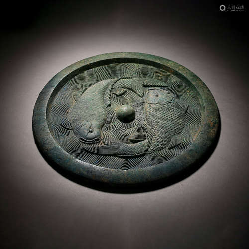 Jin Dynasty of China,Bronze Pisces Mirror