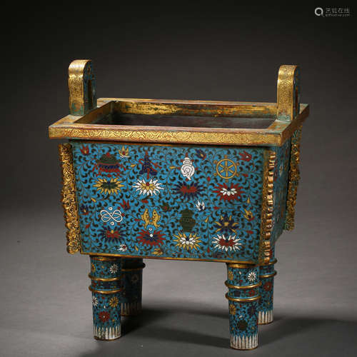 Qing Dynasty of China,Cloisonne Incense Burner