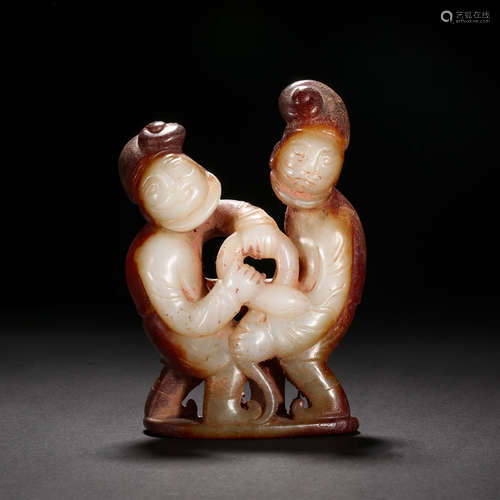 Liao Dynasty of China,Jade Hu People Ornament