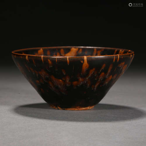 Song Dynasty of China, Tiger Down Glaze Bowl