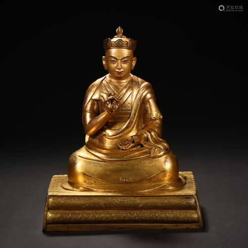 Qing Dynasty of China,Bronze Gilt Buddha Statue