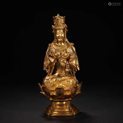 Liao Dynasty of China,Bronze Gilt Buddha Statue