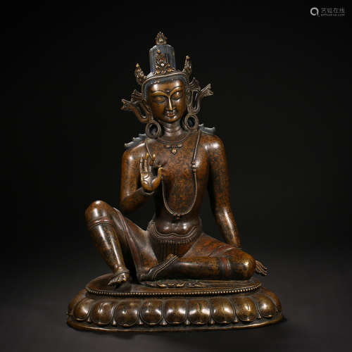 Qing Dynasty of China,Copper Buddha Statue