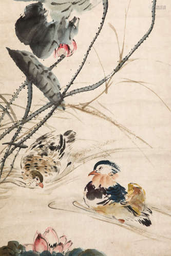 Chinese Ink Painting,Wang Xuetao Flower and Bird