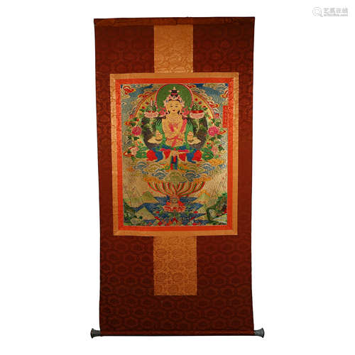 Qing Dynasty of China,Kesi Thangka