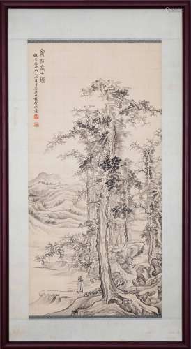 金城山水 鏡框