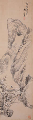 胡公寿山水（lot347-368为同一藏家藏）纸本立轴