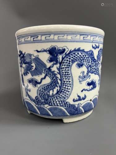 Chinese Blue and White Porcelain Censer