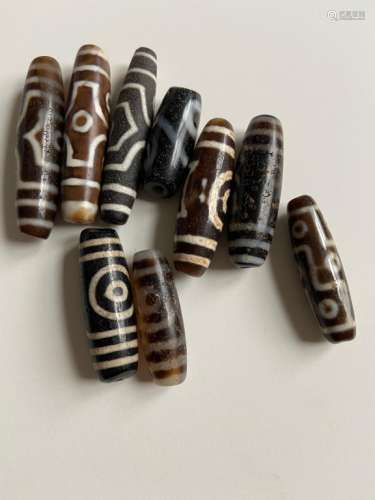 Group of Chinese Tianzhu beads