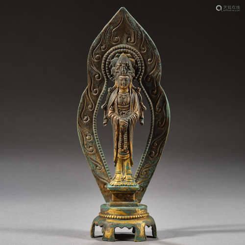 Liao Dynasty of China,Bronze Gilt Buddha Statue