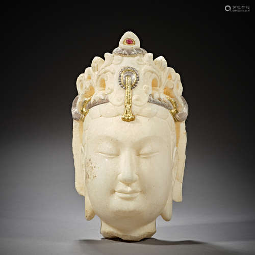 Tang Dynasty of China,White Marble Buddha Head