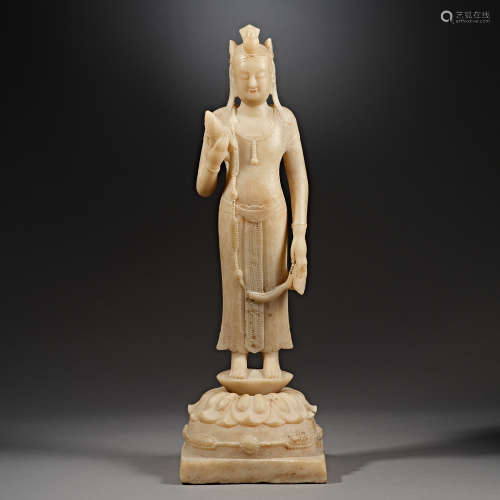 Tang Dynasty of China,White Marble Buddha Statue