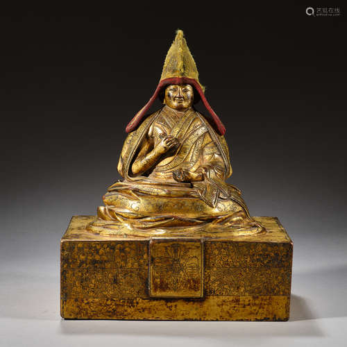 Qing Dynasty of China,Bronze Gilt Buddha Statue