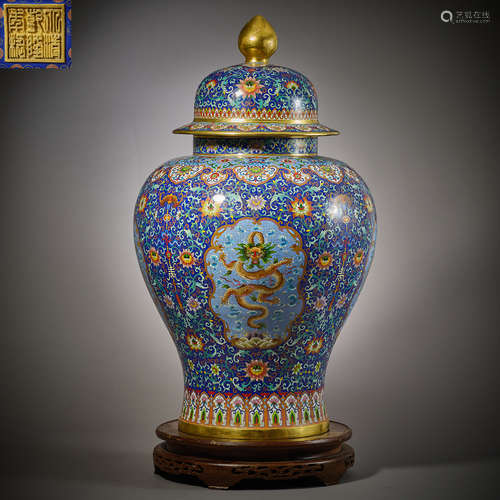 Qing Dynasty of China,Cloisonne Jar