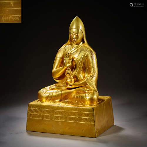 Qing Dynasty of China,Bronze Gilt Buddha Statue