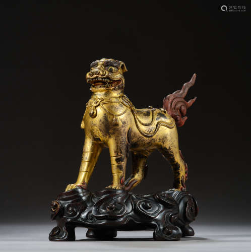 Qing Dynasty of China,Bronze Gilt Beast